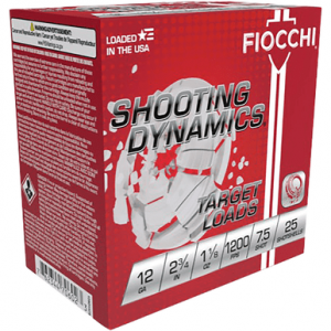 cchi 12SD18H7 Shooting Dynamics Target 12 Gauge 2.75 1 1/8oz 7.5Shot 25 Per Box Ammo