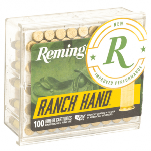 ington Ammunition R21263 Ranch Hand 22LR 42gr Plated Lead Round Nose 100 Per Box Ammo