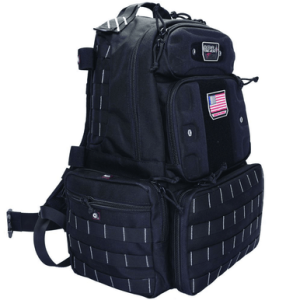 GPS Bags T1913BPB Tactical Backpack Black 1000D Polyester 4 Handguns
