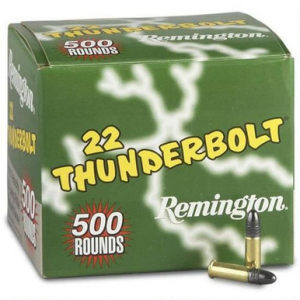 Remington Ammunition 21241 Thunderbolt Bulk 22LR 40gr Round Nose 500 Per Box