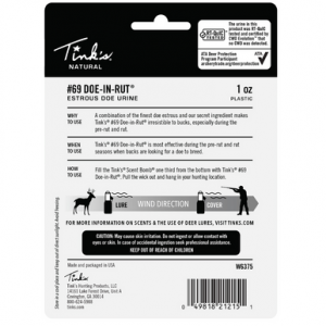 Tinks #69 Value Pack Deer Attractant - 1 oz Doe In Estrus Scent Squeeze Bottle - W6375