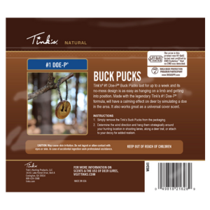 Tinks #1 Doe-P Buck Pucks Deer Attractant - Doe Urine Scent, 3 Pack - W6341