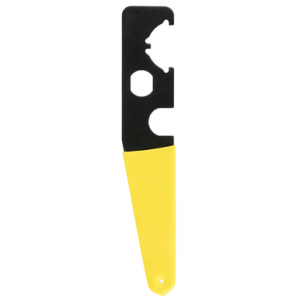 TacFire TL006 Armorer's Stock Wrench Black & Yellow Steel Rifle AR-15 Rubber Handle