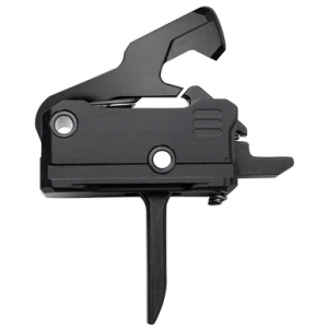 Rise Armament T017FPCCBLK Rave Pistol Caliber Carbine Single-Stage Flat Trigger with 3.50 lbs Draw Weight & Black Nitride Finish for AR-Platform
