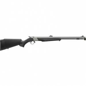 CVA PR2117SNW Wolf V2 Northwest 50 Cal Musket Cap 24" Matte Stainless Barrel/Rec, Black Synthetic Furniture, Fiber Optic Sights