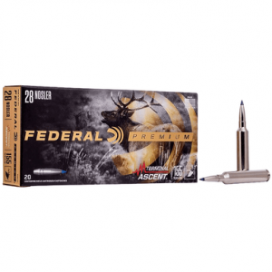 eral P28NTA1 Premium 28 Nosler 155gr Terminal Ascent 20 Per Box Ammo