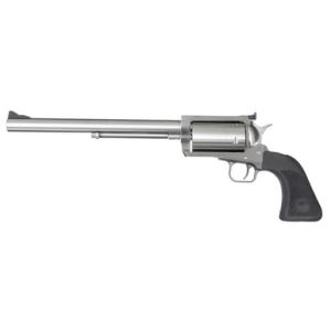 Magnum Research BFR460SW10 BFR Long Cylinder Large Frame 460 S&W Mag 5 Shot, 10" Brushed Stainless Steel Barrel, Cylinder & Frame, Black Rubber Grip, Exposed Hammer