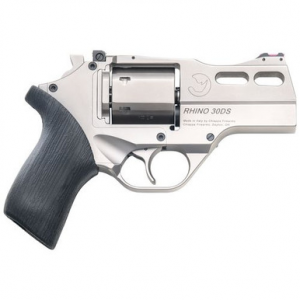 Chiappa Firearms CF340290 Rhino 30SAR SAO 357 Mag 6rd 3" Nickel-Plated Steel Barrel & Cylinder Nickel-Plated Aluminum Frame with Black Rubber Grip
