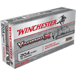 Winchester Ammo Varmint X 204 Ruger 32 gr Polymer Tip Rapid Expansion - X204P