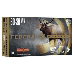 eral Premium Ammunition 30-30 Winchester 170 Grain Nosler Partition Box Of 20 Ammo