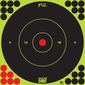 Pro-Shot SplatterShot Self-Adhesive Paper Target, 5 Pack - 12BGREEN5PK