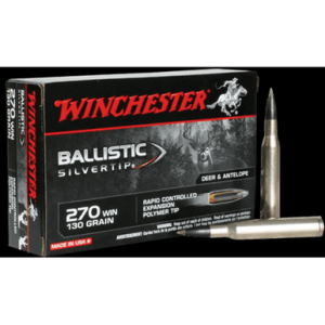 Winchester Ammo Ballistic Silvertip 270 Win 130 gr Rapid Controlled Expansion Polymer Tip - SBST270