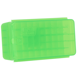 MTM Case-Gard Side-Slide Ammo Box, Multi-Caliber Handgun 50rd - P50SS9M16