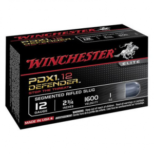 Winchester Ammo PDX1 Defender 12 Gauge 2.75" 1 oz Rifled Slug Shot - S12PDX1S