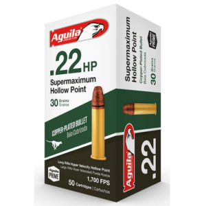 ila 1B220297CPHP Supermaximum Rimfire 22 LR 30 Gr Hollow Point 50 Per Box/ 20 Case Ammo