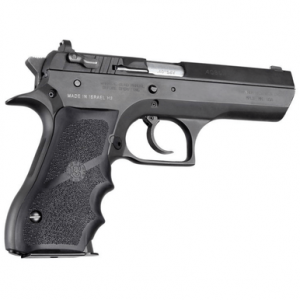 Hogue Rubber Grip, Black with Finger Grooves for Magnum Research Baby Eagle (9/40), IWI Jericho, Uzi Eagle - 76000
