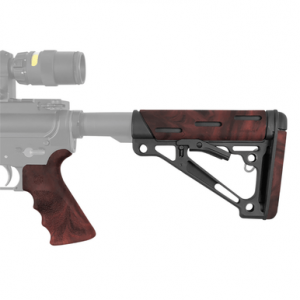 Hogue OverMolded Collapsible Buttstock, AR-15, M16 with Mil-Spec Buffer Tube (Tube Not Included) - 15456