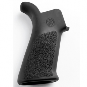 Hogue OverMolded Beavertail Grip, Black Rubber for AR-15, M16 - 15030