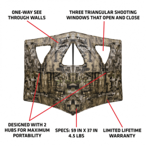 Primos Double Bull Surroundview Stakeout Blind, Ground Camo - 65158