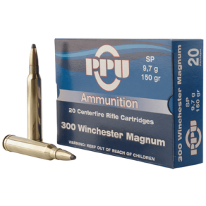 PPU Standard Rifle 300 Win Mag 150 gr Soft Point (SP) - PP3001
