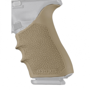Hogue Handall Beavertail Grip Sleeve, FDE Rubber Glock 17/18/19X/20/21/22/24/31/34/35/40/41/45 and 47 (Gen 1, 2, and 5) - 17023