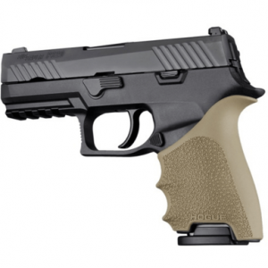 Hogue Handall Beavertail Grip Sleeve, FDE Rubber Fits Sig Sauer P320 Compact - 17613
