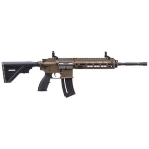 HK 81000530 HK416 Pistol 22 LR 8.50" 20+1 Flat Dark Earth Rec with Flip-Up Front & Rear Sights