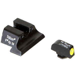Trijicon HD Night Sights, Green/Tritium Yellow Outline Front Sight-Green Tritium Black Outline Rear Sight Glock 20/21 Large Frame - 600545