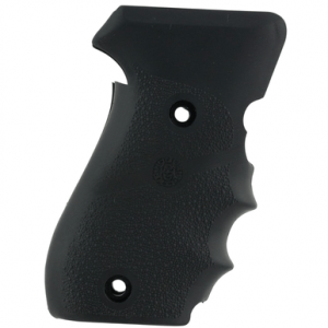Hogue OverMolded Grip, Cobblestone Black Rubber with Finger Grooves for Sig P220 - 20000