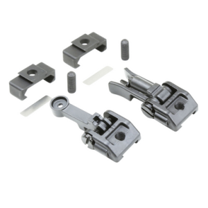 Griffin Armament M2 Sight Kit, Black Melonite Flip-Up Front and Rear Sight Set AR-15 - GAM2S