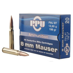 PPU Metric Rifle 8mm Mauser 198 gr Full Metal Jacket Boat Tail - PP8F