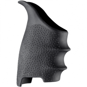Hogue HandAll Beavertail Grip Sleeve, made of Rubber with Textured Black Finish & Finger Grooves for Sig P320 - 17600