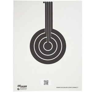 Sig Sauer T300 Replacement Target, Black/White Hanging Bullseye - SCT350