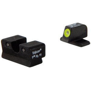 Trijicon HD Night Sights, Green/Tritium Yellow Outline Front Sight For Sig Sauer P220/P229/P240 #6 Front/#8 Rear - 600578