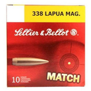 Sellier & Bellot 338 Lapua Mag Rifle Match HPBT 10rd Box