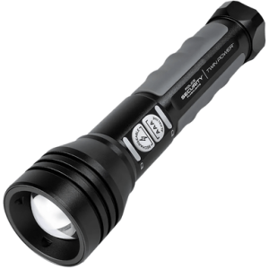 Lb Marketing Twin Power Flashlight, Black 265/600 Lumens White LED - 97948