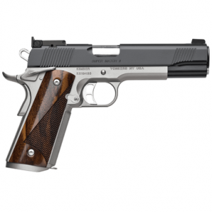 Kimber 3200309 Super Match II 45 ACP 8+1 5" Matte Black KimPro II Aggressive Slide Serrations Front strap checkering Walnut Grip