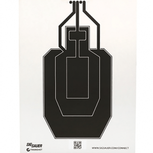 Sig Sauer T300 Replacement Target, USPSA Hanging Black/White - SCT358
