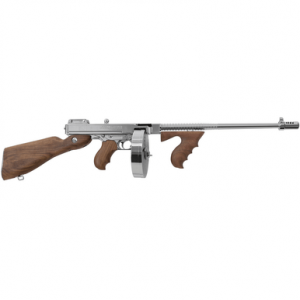 Thompson TI50DCR 1927A-1 Deluxe Carbine 45 ACP 18" 20+1 (Stick), 50+1 (Drum) Hard-Chrome Plated American Walnut Stock Wood Grip Right Hand