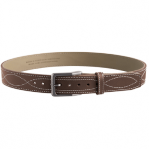 Magpul Tejas EL Pistolero Belt, Chocolate Brown Bull Hide 44" 1.50" Wide Buckle Closure - MAG127621044