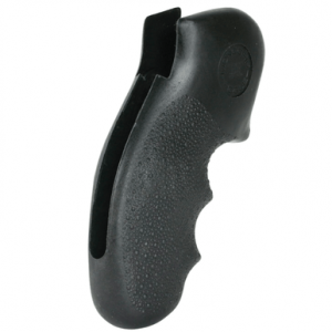 Hogue Finger Grooves Monogrip, Black Nylon Cobblestone Finish Fits S&W K Frame with Round Butt - 19100