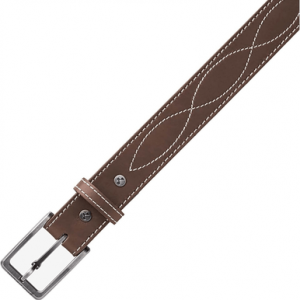 Magpul Tejas EL Pistolero Belt, Chocolate Brown Bull Hide 46" 1.50" Wide Buckle Closure - MAG127621046