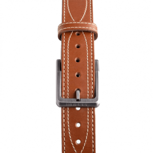 Magpul Tejas EL Pistolero Belt, Light Brown Bull Hide 32" 1.50" Wide Buckle Closure - MAG127621032