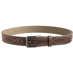 Magpul Tejas EL Pistolero Belt, Chocolate Brown Bull Hide 34" 1.50" Wide Buckle Closure - MAG127621034