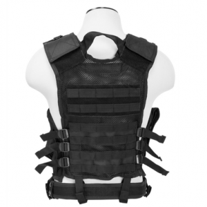 NcStar Tactical Vest, Med-2XL PVC/Mesh Webbing - CTV2916B