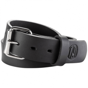 1791 Gunleather 01 Gun Belt, Stealth Black Leather 38''-42'' 1.50" Wide Buckle Closure - BLT013842SBLA