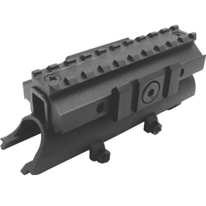NcStar Tri-Rail Receiver Cover for SKS Rifle 4.80" Black Anodized Aluminum - MTSKS
