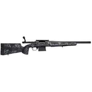 Horizon Firearms Villain Rifle, 18" Black Fluted Threaded Barrel Steel Receiver w/Picatinny Rail Fixed Iota Eko Carbon Fiber Stock 22-250 Rem - RF015P381814T21
