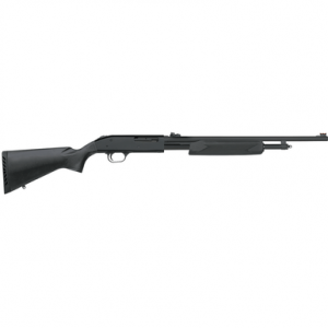 Mossberg 500 Shotgun, 24" Matte Blued Vent Rib Barrel Pump 3" Chamber Accu-Set/Synthetic Stock 410 Gauge - 50165