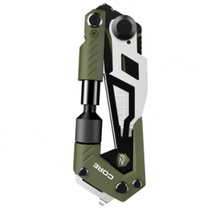 Real Avid Core Gun Tool Shotgun, Olive Green/Black Stainless Steel Folding 1.50" Shotgun - AVGTCORSG